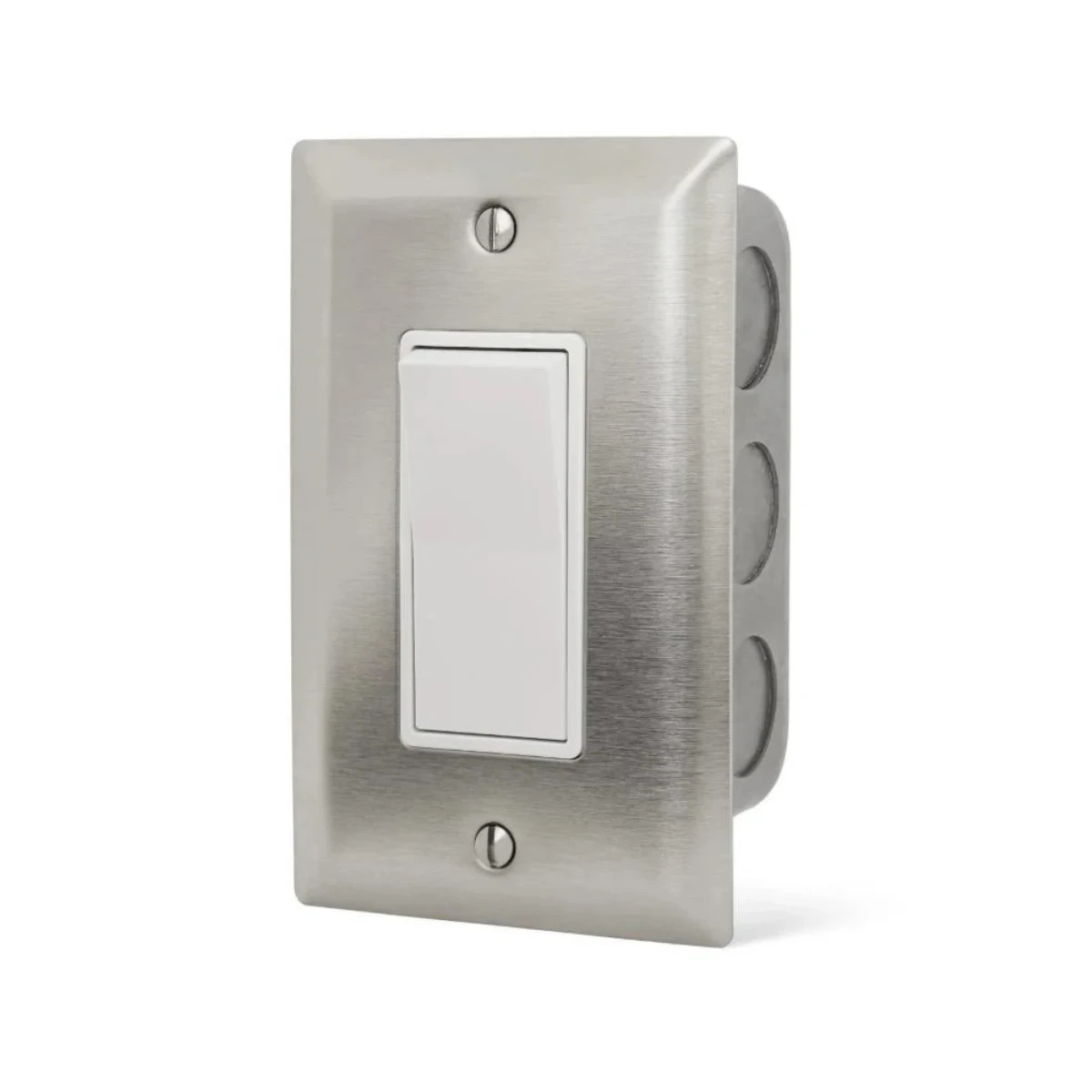 Stainless Steel Electric Heater On-Off Control Switch - Single - Flush Mount