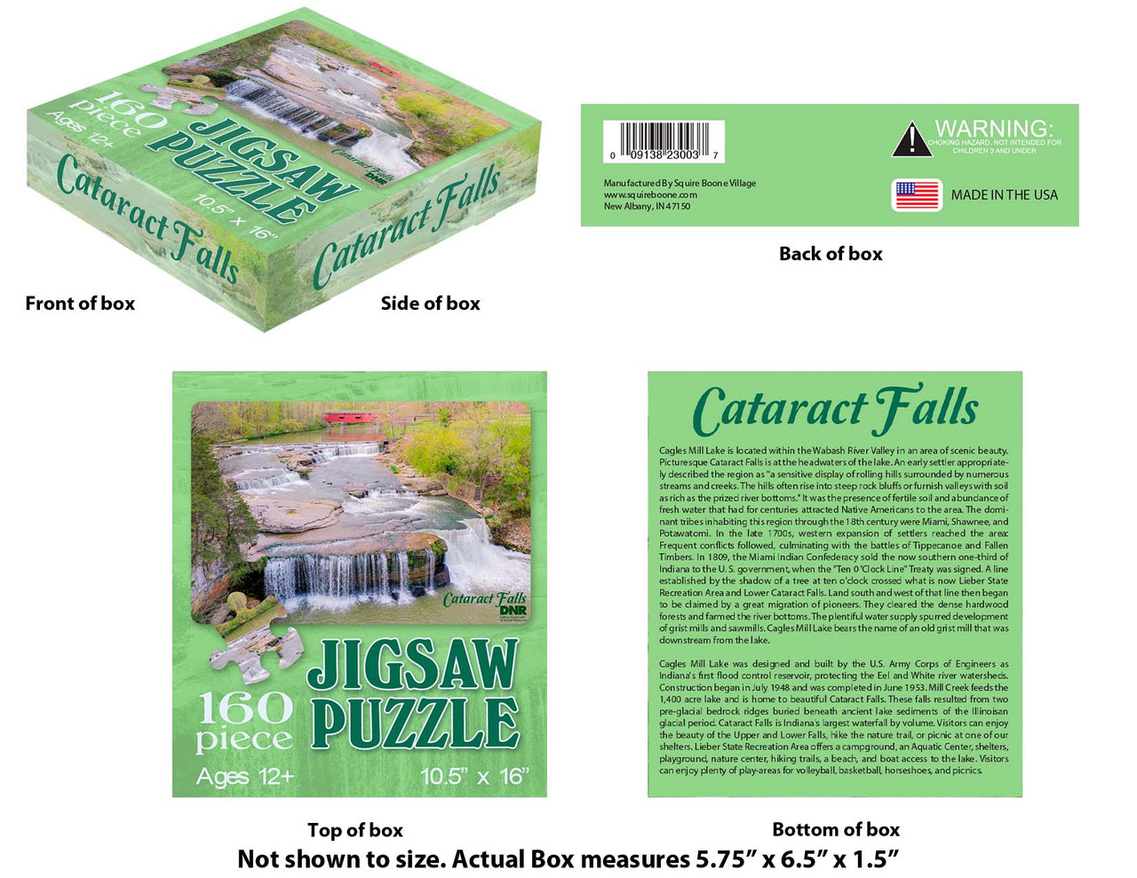 Cataract Falls Puzzle Mother Nature's Mercantile by Indiana State Parks