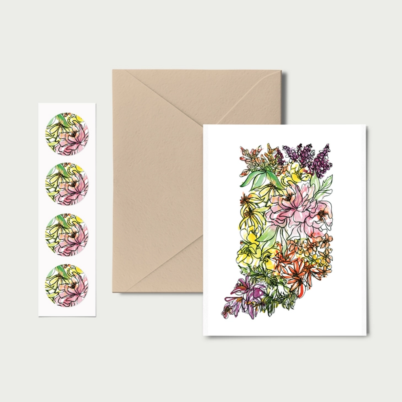 Indiana Notecards Stationery Set - Featuring IN Flowers* - Mother Nature's  Mercantile
