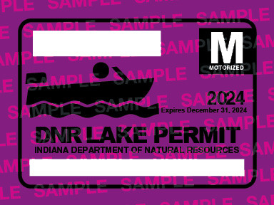 2024 Motorized Lake Permit * Mother Nature's Mercantile by Indiana