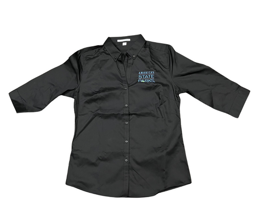 America's State Parks women's black dress shirt