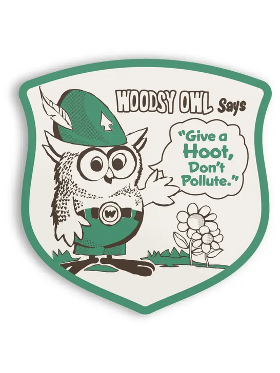 Woodsy Owl sticker