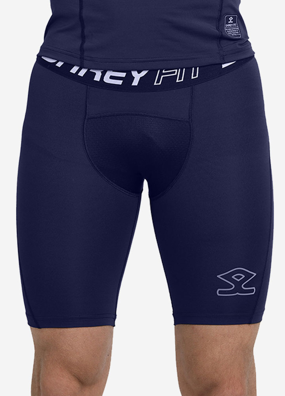 Shrey Intense Compression Shorts Colour Navy Size | Cricket Skin Fit ...