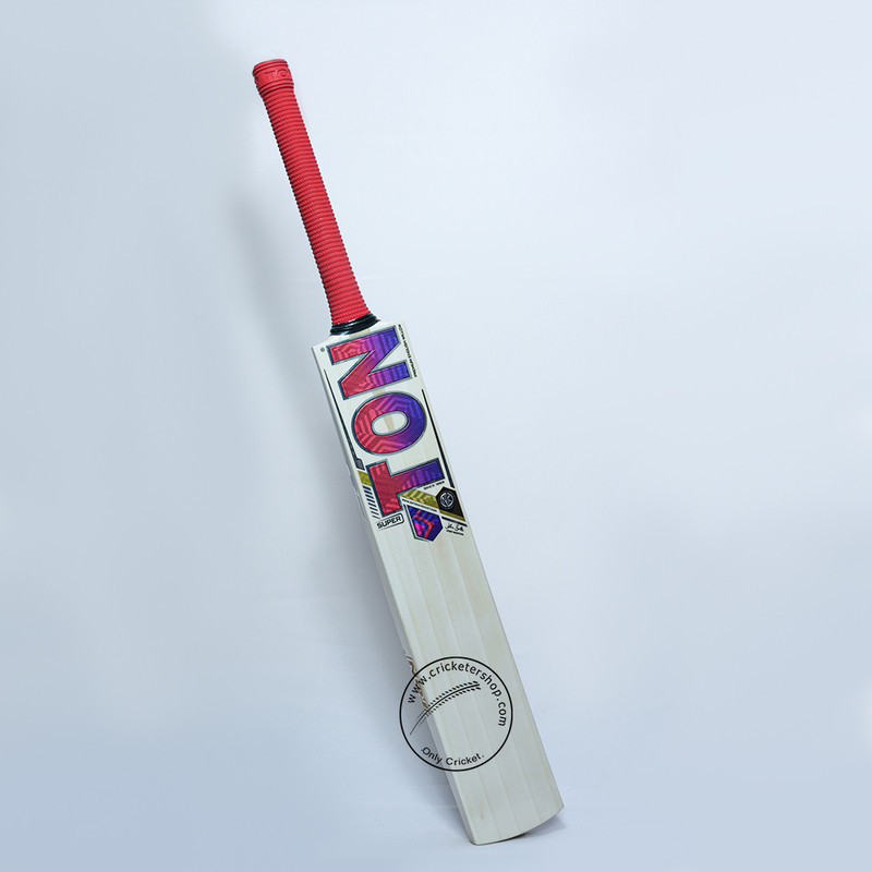 SS Super Ton English Willow Cricket Bat Size SH. Buy Online at Authorised Dealer. Front View