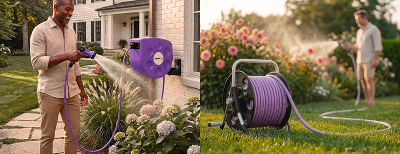Wall-mounted vs portable hose reel: which one is right for your garden?