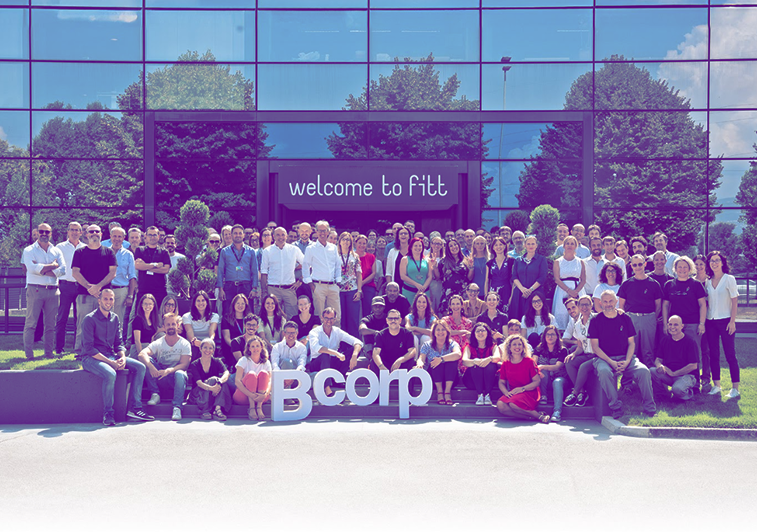 FITT People in front of FITT entrance