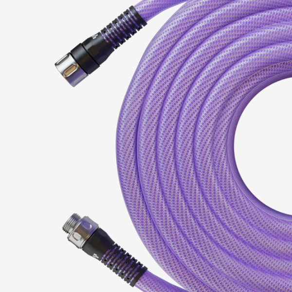Purple Hybrid Garden Hose with couplings