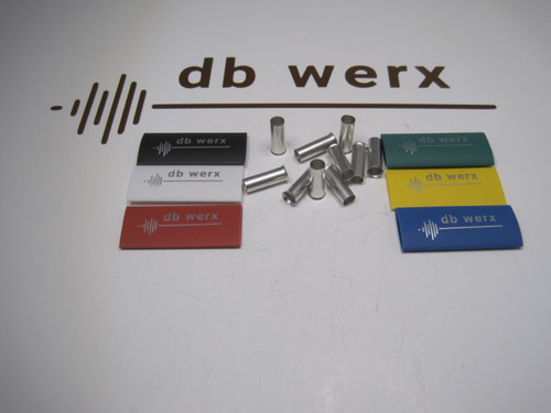 db werx 8GA wire ferrules w/heat shrink. Pk/30