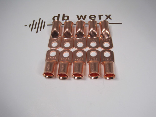 db werx  2/0 Copper Lugs  (3/8" hole). Pk/20
