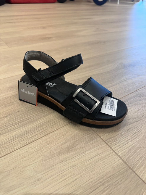 Sandalar svart, ergo, 39
