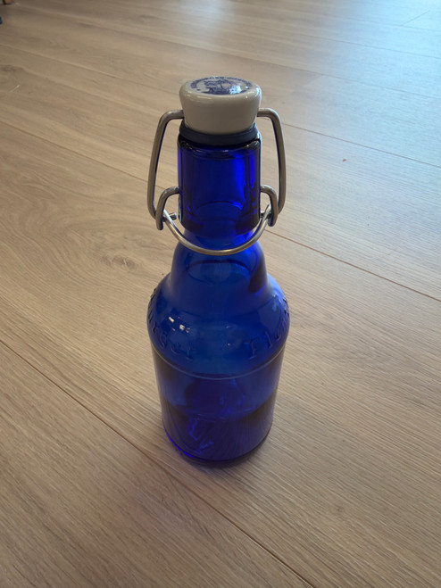 Blå flaske 0,33 L