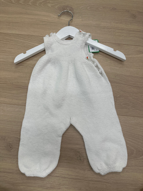 hvit strikkebukse str 50