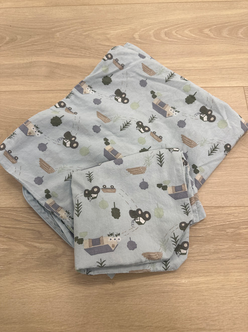 sengesett blå 65x80