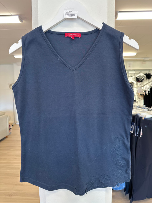 Topp mørkblå M