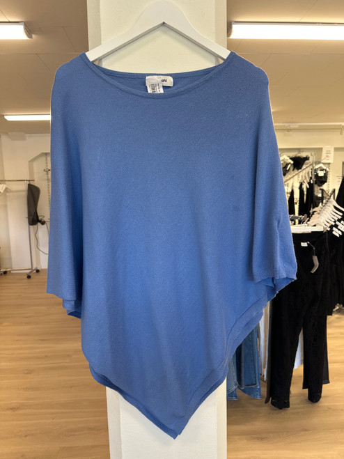 Blå poncho one size