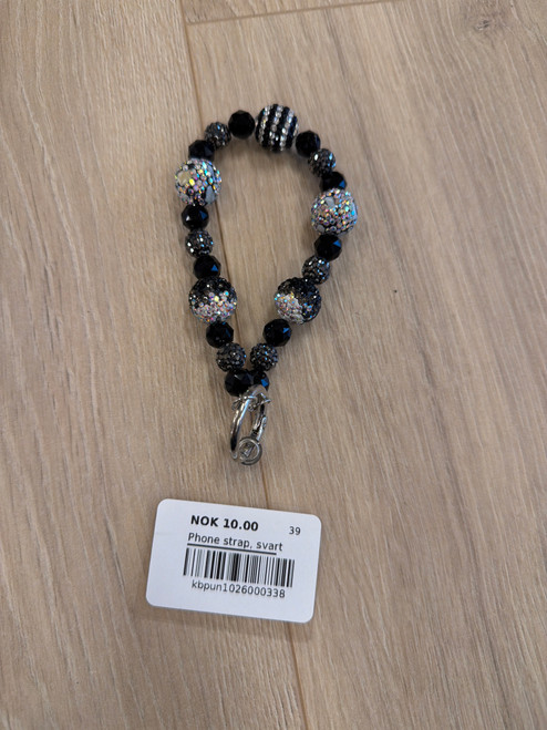 Phone strap, svart