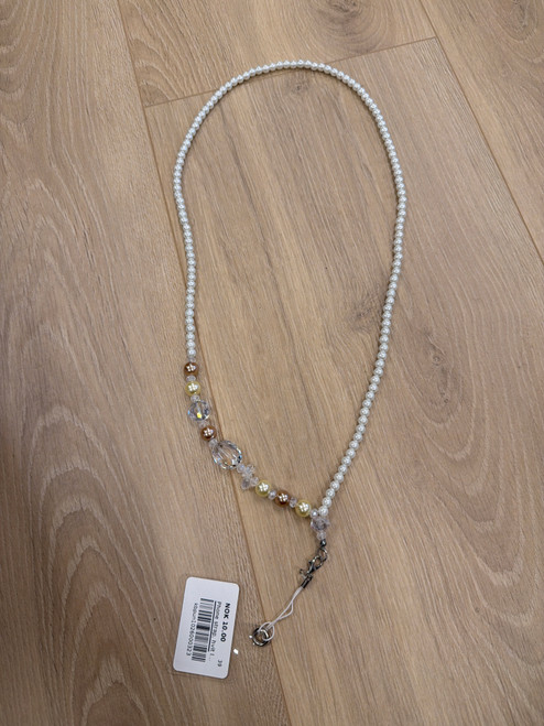 Phone strap, hvit lang