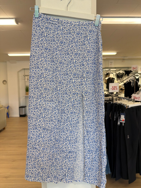 Blå blomst skjørt HM 34