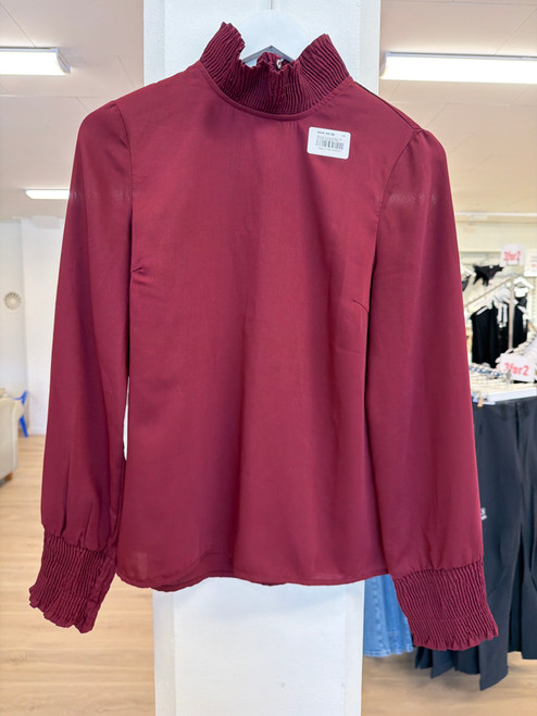 Bluse burgunder str M