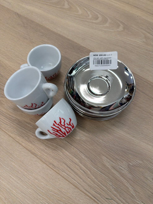 Ubrukt sett espresso