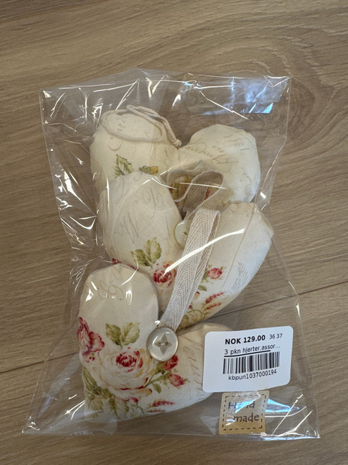 3 pkn hjerter,assortert