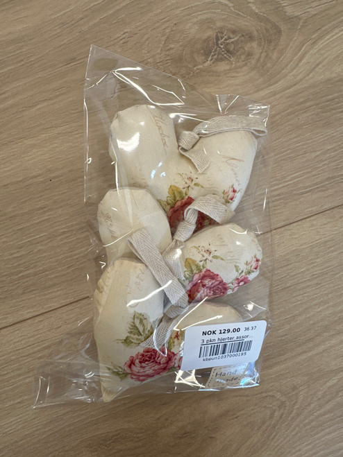 3 pkn hjerter,assortert