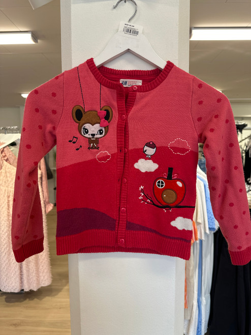H&M strikkjakke 122/128