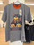 Grå t shirt, L