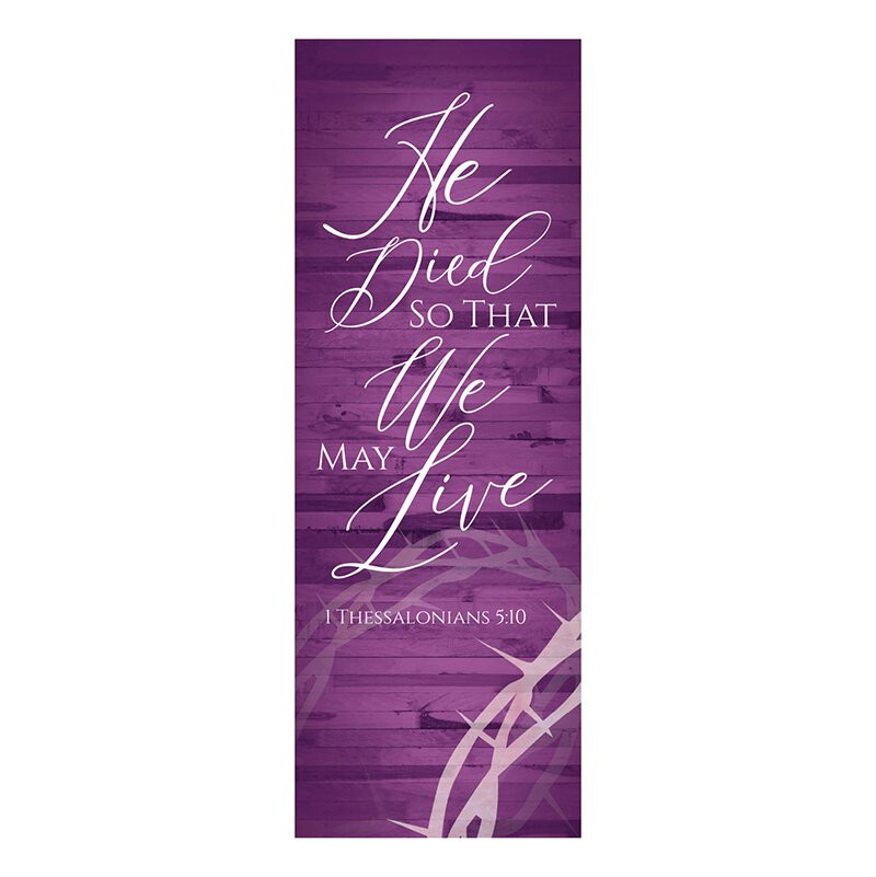 We May Live Crown of Thorns Banner [Consumer]Living Grace