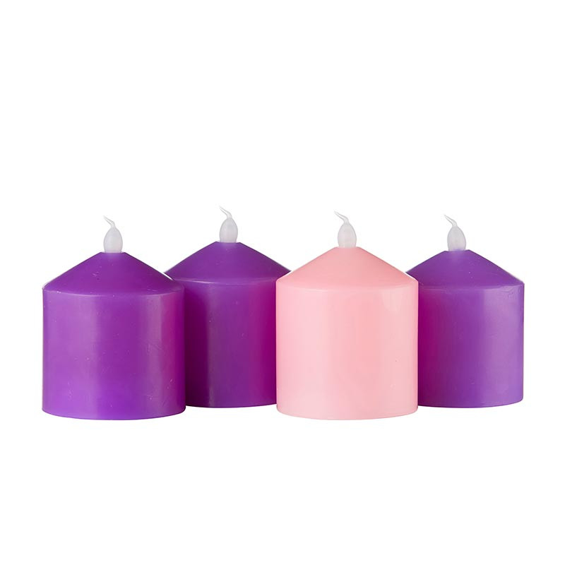 Advent LED Tea Light Candle Set 8 sets/pk Living Grace