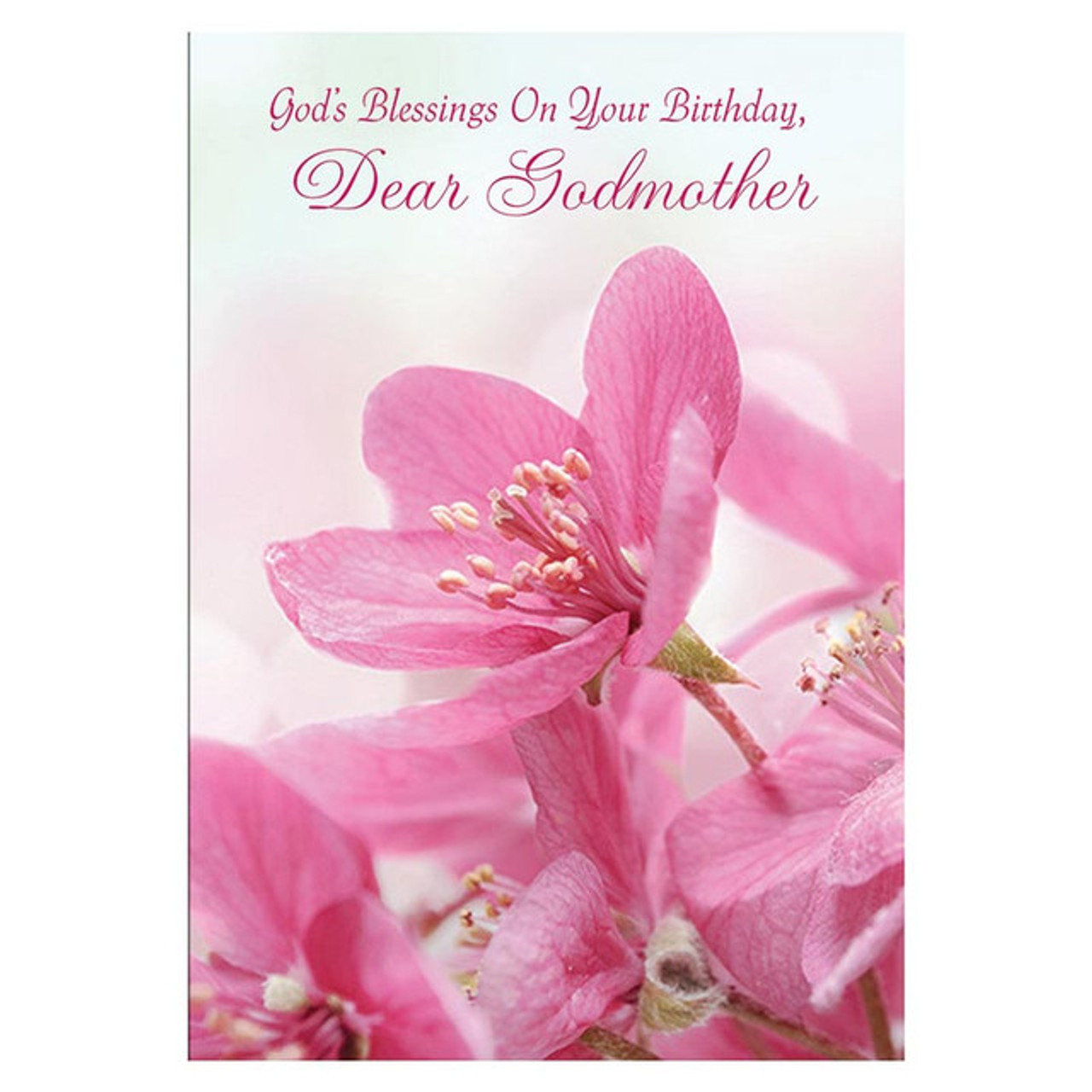 Godmother Birthday Card Flowers and Butterflies Design – Collect Cards