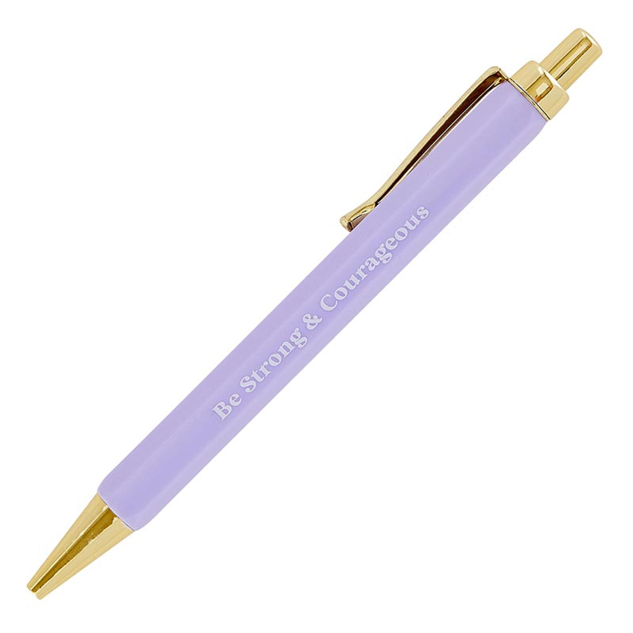 Be Strong & Courageous Pastel Pen - 12/pk - Living Grace