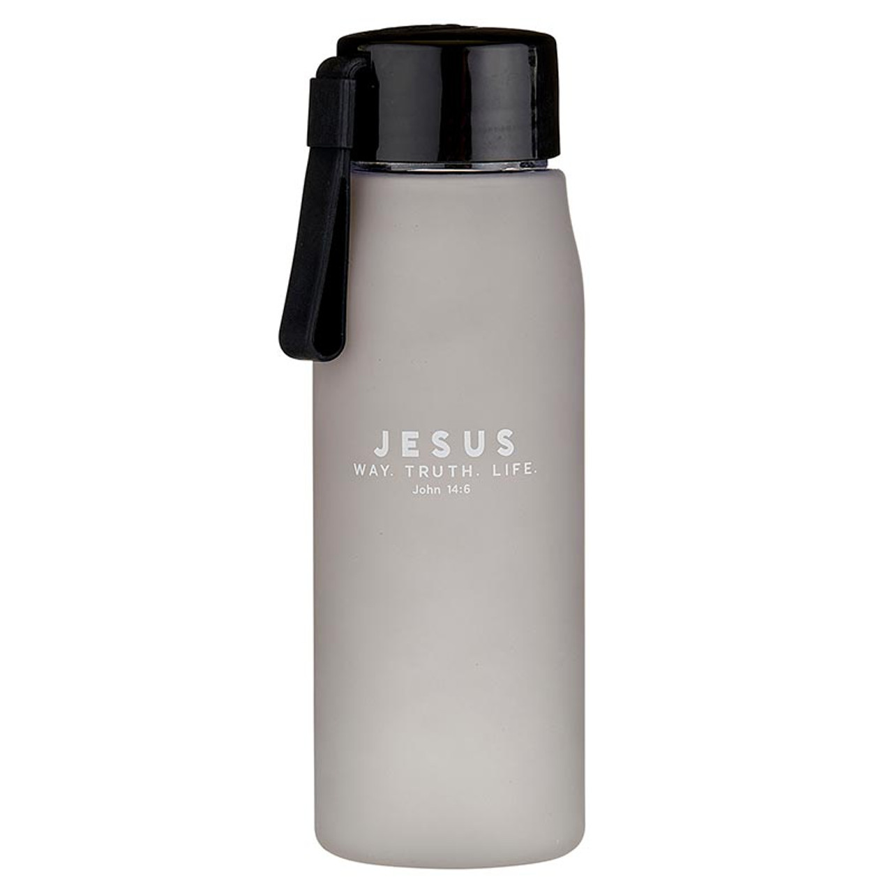 Simply Blessed Glass Water Bottle with Bamboo Lid