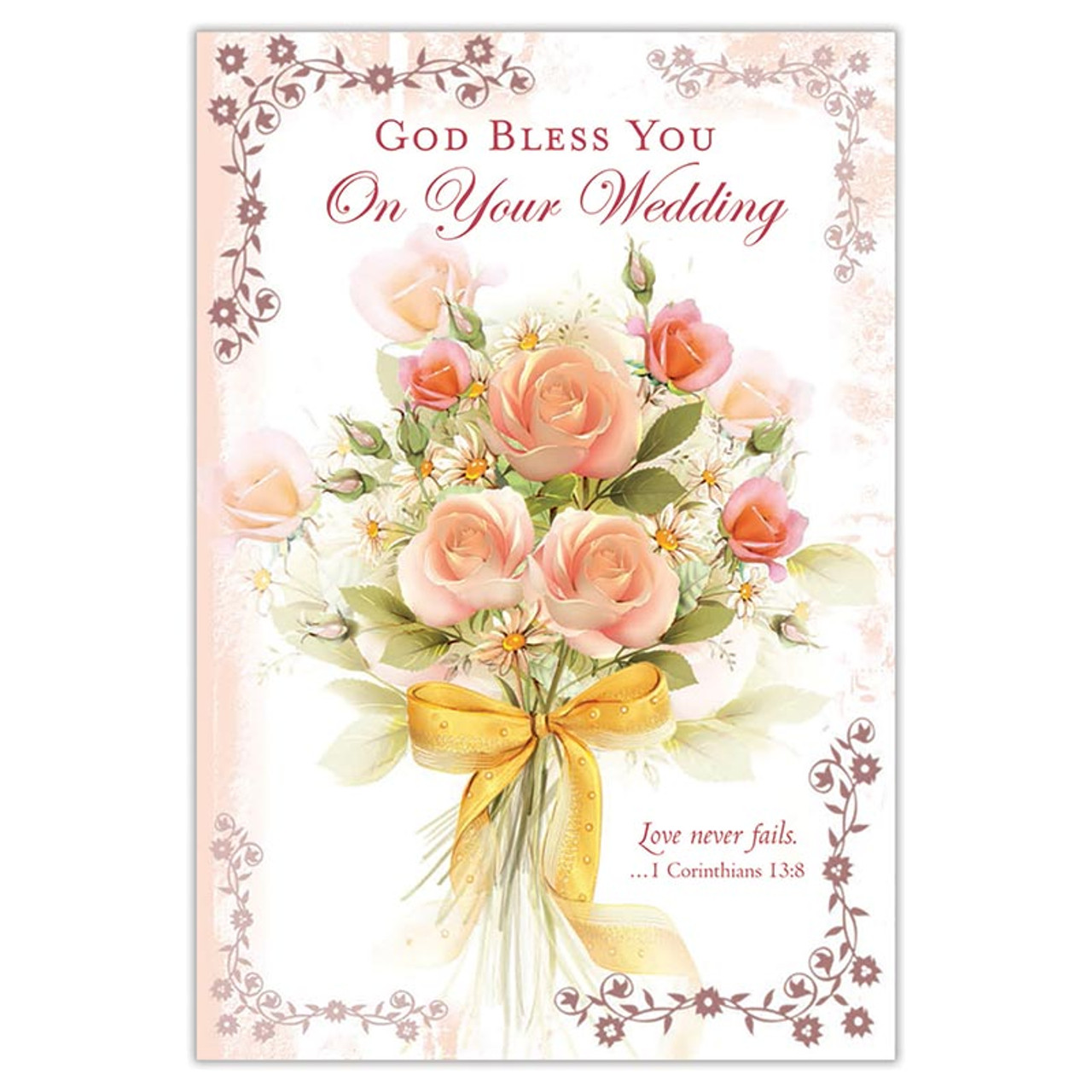 God Bless You - Wedding Card