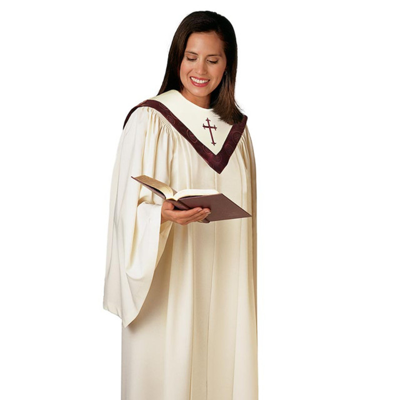 Amazon.com: Murphy Robes Apparel-Festival Robe with V-Neck Yoke, Open  Sleeves and Attached Banners Church Choir Gown, CT054, Chianti and Gold :  Clothing, Shoes & Jewelry