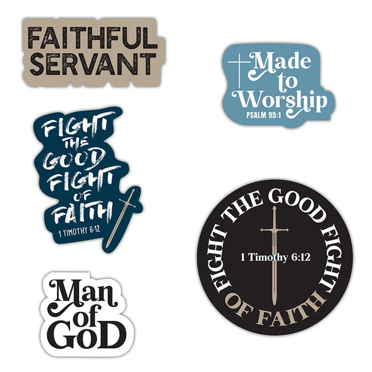 Fight the Good Fight Gift Pen with Bookmark - 12/pk - Living Grace