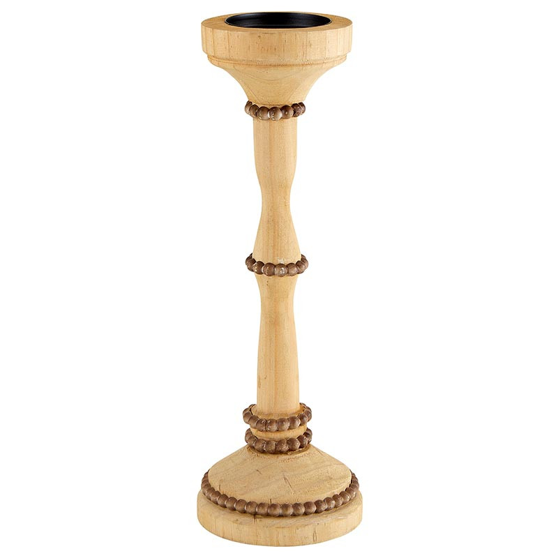 Wooden Candle Holder Tall