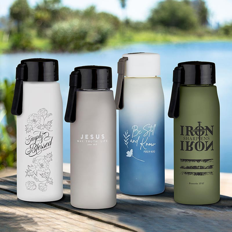 Iron Sharpens Iron Water Bottle - 4/pk - [Consumer]Living Grace