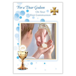 For a Dear Godson on Your First Communion Card