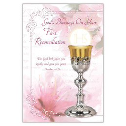 God's Blessings on Your First Reconciliation Card
