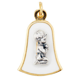 First Communion Boy Bell Medal - 12/pk