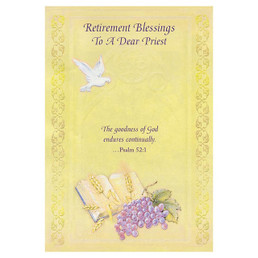 Retirement  Blessings to a Dear Priest Card