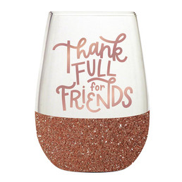 Wine Glass - Thankfull for Friends