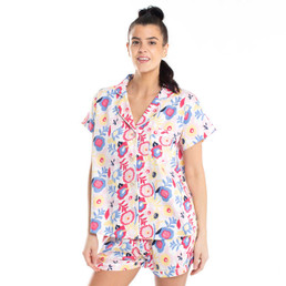 Short 2pc PJ Set Floral - Medium