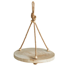 Round Wooden Hanging Tray