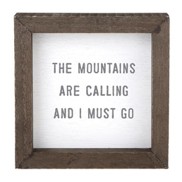 Face To Face Petite Word Board - The Mountains Are Calling
