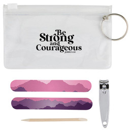 Be Strong & Courageous Manicure Set - 6/pk