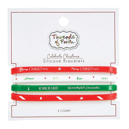 Silicone Bracelet - Christmas - 4pc