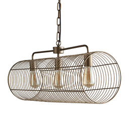 Brass Cage Hang Light