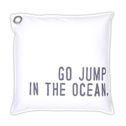 Face to Face Euro Pillow - Go Jump In The Ocean